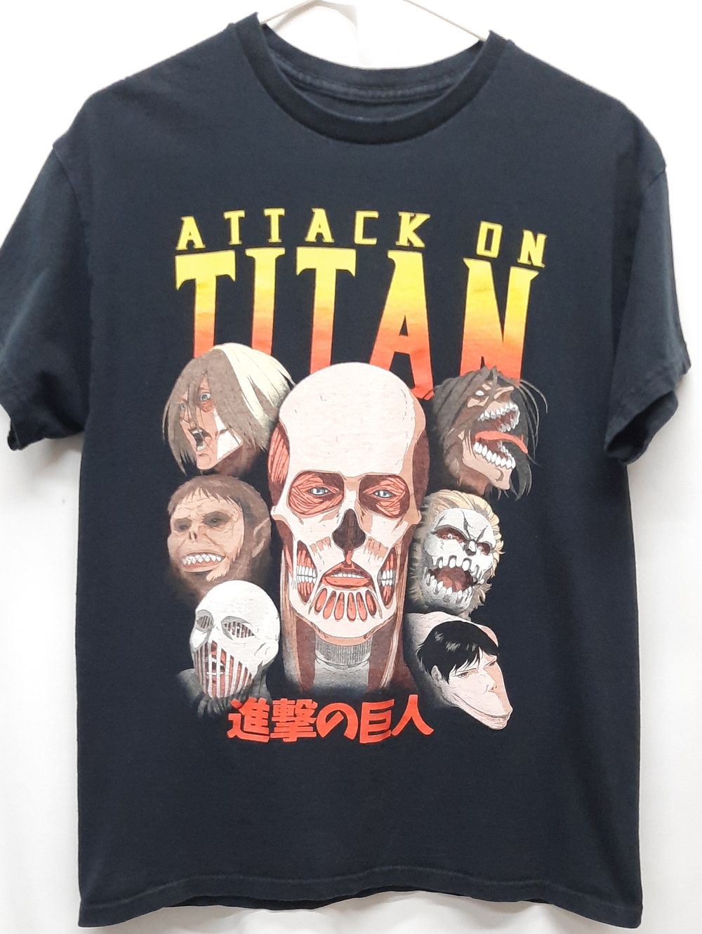 Attack On Titan T-Shirt Men Size Medium Final Season Anime Graphic Tee Black